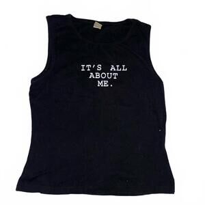 It's All About Me ribbed tank top